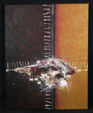 Han Teng - Acryl op Doek, Zonder titel, (Groot) kopen? Bied vanaf 50!