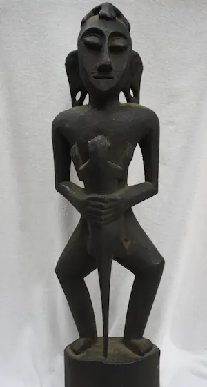 Yoruba - Uniek Groot Oude Houten Afrikaanse Yoruba Sculptuur (19e eeuw) kopen? Bied vanaf 75!