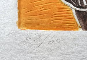 Corneille - Aquagravure: 'Les oiseaux amoureux et l’Africaine' - Nieuw ingelijst (Groot) kopen? Bied vanaf 690!