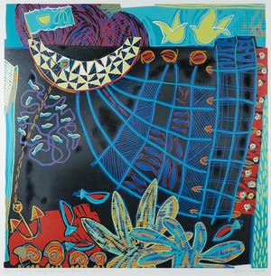 Diana van Hal - Linosnede, So many ways to catch fish 10 - Ingelijst kopen? Bied vanaf 1!