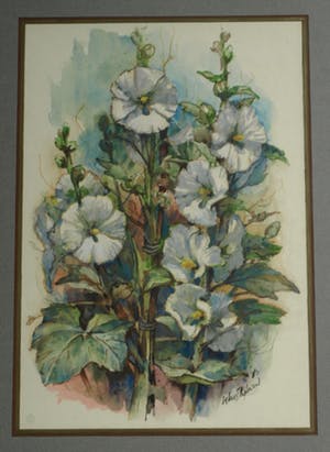 Klaas Pijlman - Ingelijste aquarel, “Bloemstilleven” – 1980 kopen? Bied vanaf 50!