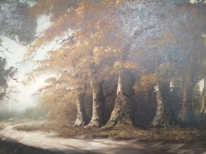 Geert Schreuder - Hollandse School (20e eeuw) - Zandpad door het bos kopen? Bied vanaf 1!