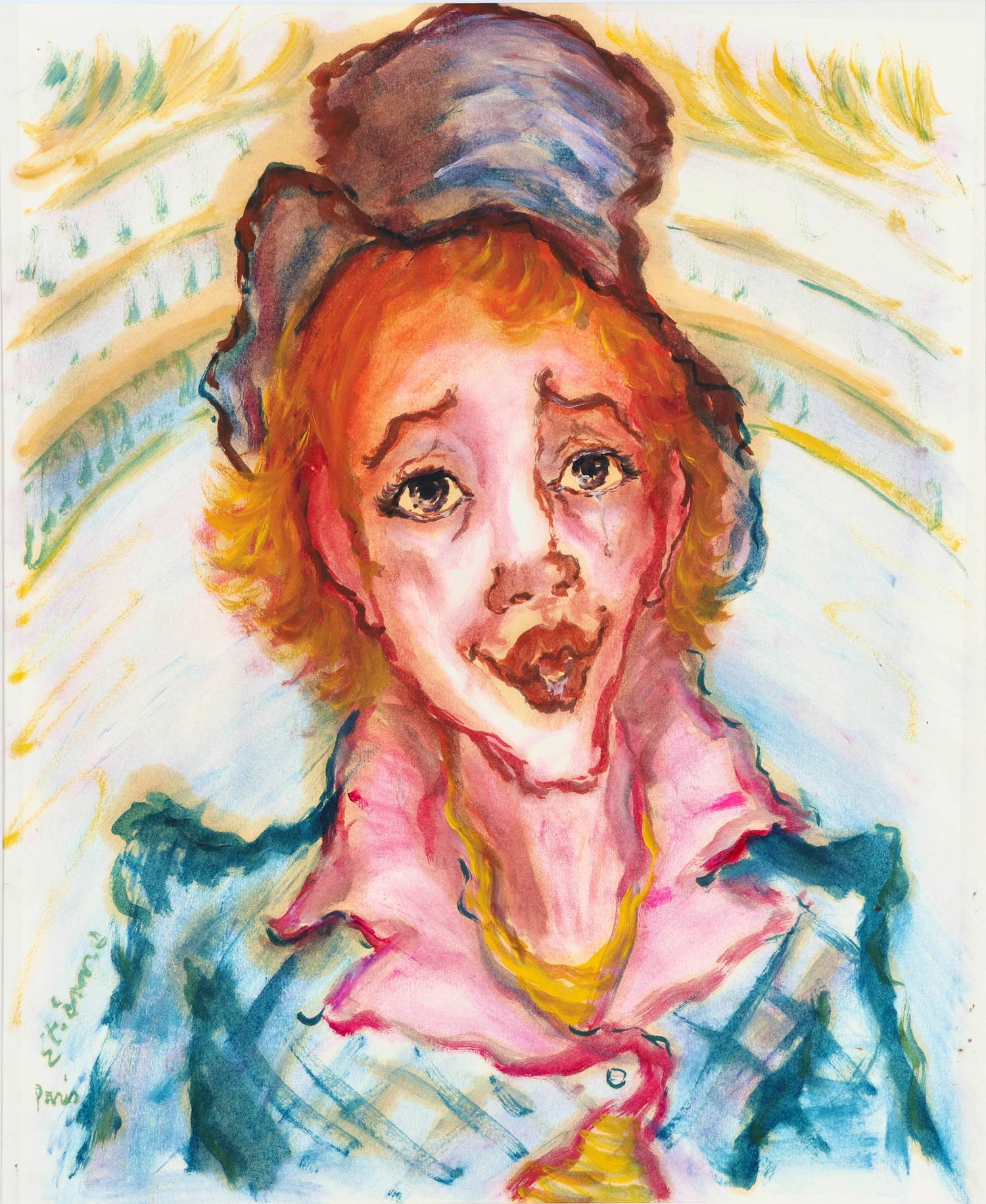 Roger Etienne - Huilende clown kopen? Bied vanaf 40!