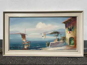 Heinrich (Hein) Ross - „Am Comersee“ – signiertes Ölgemälde mit originalem Rahmen kopen? Bied vanaf 130!