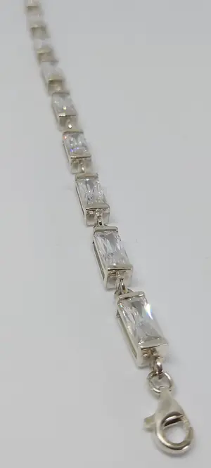 Zilveren armband (925) met kristal kopen? Bied vanaf 1!