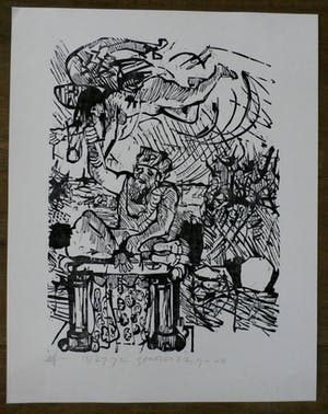 AcheterGrafisch Gezelschap de Luis - Litho: Genesis - 1972? Enchérissez de 45!