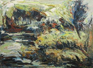 Berry Brugman - Olieverf op paneel, Waterlandschap - Ingelijst kopen? Bied vanaf 100!