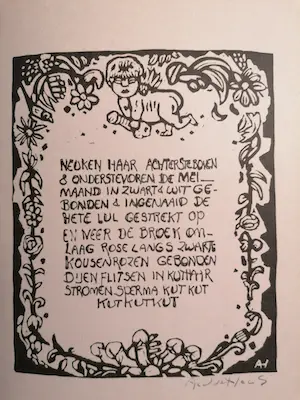 Aad de Haas - Gebonden gelimiteerd boek – Erotische lino’s kopen? Bied vanaf 50!