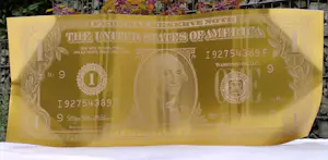 Karl Lagasse - ONE DOLLAR GOLD KARL LAGASSE – Skulptur kopen? Bied vanaf 500!