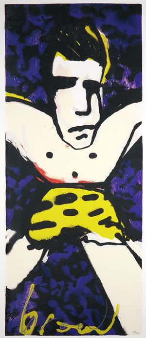Herman Brood - Zeefdruk, Tarzan (Groot) verkocht voor € 200!