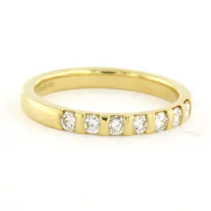 NIESSING 18k geel gouden ring met briljant geslepen diamant tot. 0.50ct kopen? Bied vanaf 610!