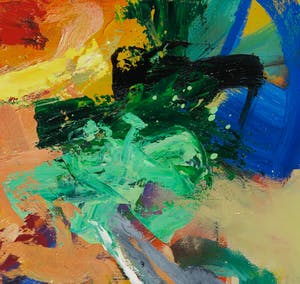 Koos Smit - Olieverf op doek, Saga III - Ingelijst (Groot) kopen? Bied vanaf 1!