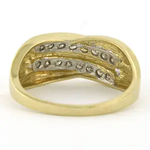 14k bicolour gouden ring bezet met briljant geslepen diamant tot. 0.32ct kaufen? Bieten Sie von 300!