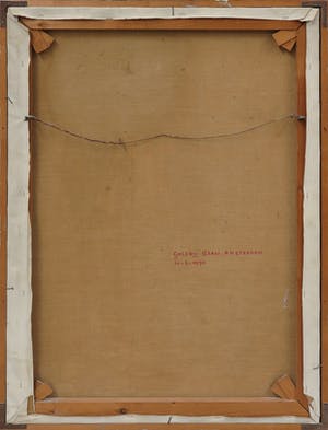 Dora van der Veen - Olieverf op doek, De collectioneur Tjalles - Ingelijst kopen? Bied vanaf 200!