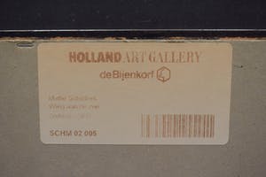 Mattie Schilders - Wieg aan zee - Ingelijst - Groot kopen? Bied vanaf 1!