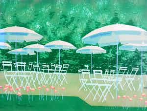 Jurjen Fontein - Tuinfeest, zeefdruk verkocht voor € 35!