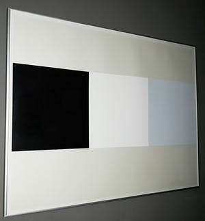 Rob van Koningsbruggen - Geometrische compositie in zwart, grijs en wit (ingelijst) kopen? Bied vanaf 75!