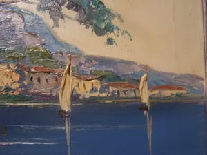 Jan Bevort - Mediterraan kustgezicht. kopen? Bied vanaf 60!