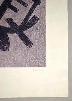 Henri Kerels - Composition abstrait - 1953 - Originele ets met aquatint gesigneerd kopen? Bied vanaf 80!