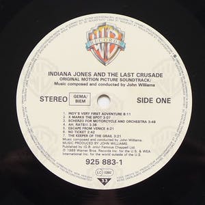 John Williams - Indiana Jones Last Crusade LP signiert Connery Ford Spielberg Lucas +3 kopen? Bied vanaf 99!