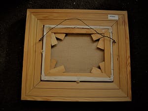 Niet of onleesbaar gesigneerd - Sfeervol expressionistisch "paletmes" olieverf "Zomeravond landschap" kopen? Bied vanaf 1!