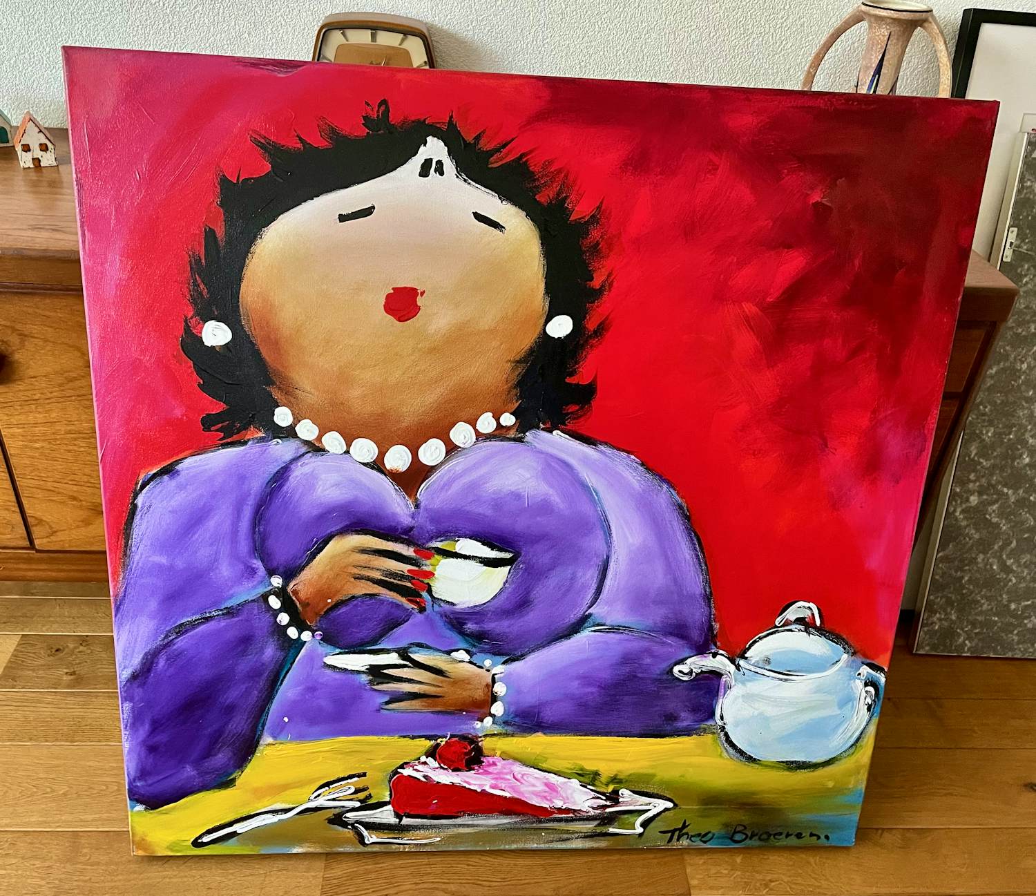 Theo Broeren - Acryl op doek (Schilderij) - Esther kopen? Bied vanaf 100!