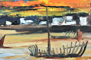 Paul Permeke - Port-Louis, Bretagne - olie op doek - 100x120 - 1965 kopen? Bied vanaf 650!