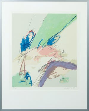 Henk van Vessem - Zeefdruk, Zonder titel - Ingelijst kopen? Bied vanaf 35!