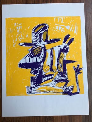 Anton Martineau - map met 4 zeefdrukken in oplage van 100 in opdracht gedrukt kopen? Bied vanaf 70!