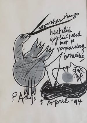Corneille - "Mijn beste Hugo Claus - Parijs 5 april '94 kopen? Bied vanaf 950!