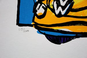 Herman Brood - Zeefdruk: Volkswagen Beetle kopen? Bied vanaf 295!