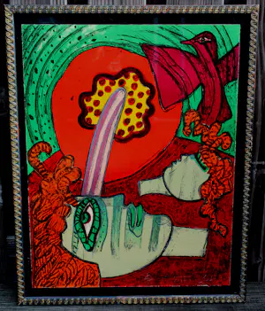 Corneille - Ingelijste zeefdruk: 'Femmes dans un jardin' - 1977(nette lijst) kopen? Bied vanaf 399!