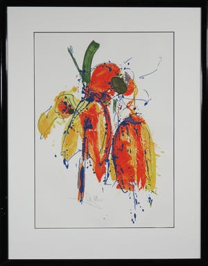 Arty Grimm - Zeefdruk, Zonder titel - Ingelijst kopen? Bied vanaf 50!