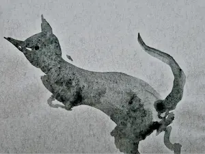 Johanna Bottema - was een virtuoze aquarelliste - poes / kitten - ca.1950 - sepia - potloodges. kopen? Bied vanaf 43!