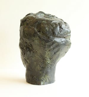 Charlotte van Pallandt - Bronzen beeld: Klein portret Truus II, ontwerp 1959 kopen? Bied vanaf 595!