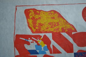 Jef Diederen - 'Rood' - Houtsnede op Japans papier. kopen? Bied vanaf 1!