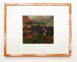 Lex Goes - landschap bij Delhi verkocht voor € 75!