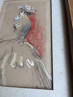 Erika Visser - Vrouw met hoed kopen? Bied vanaf 250!