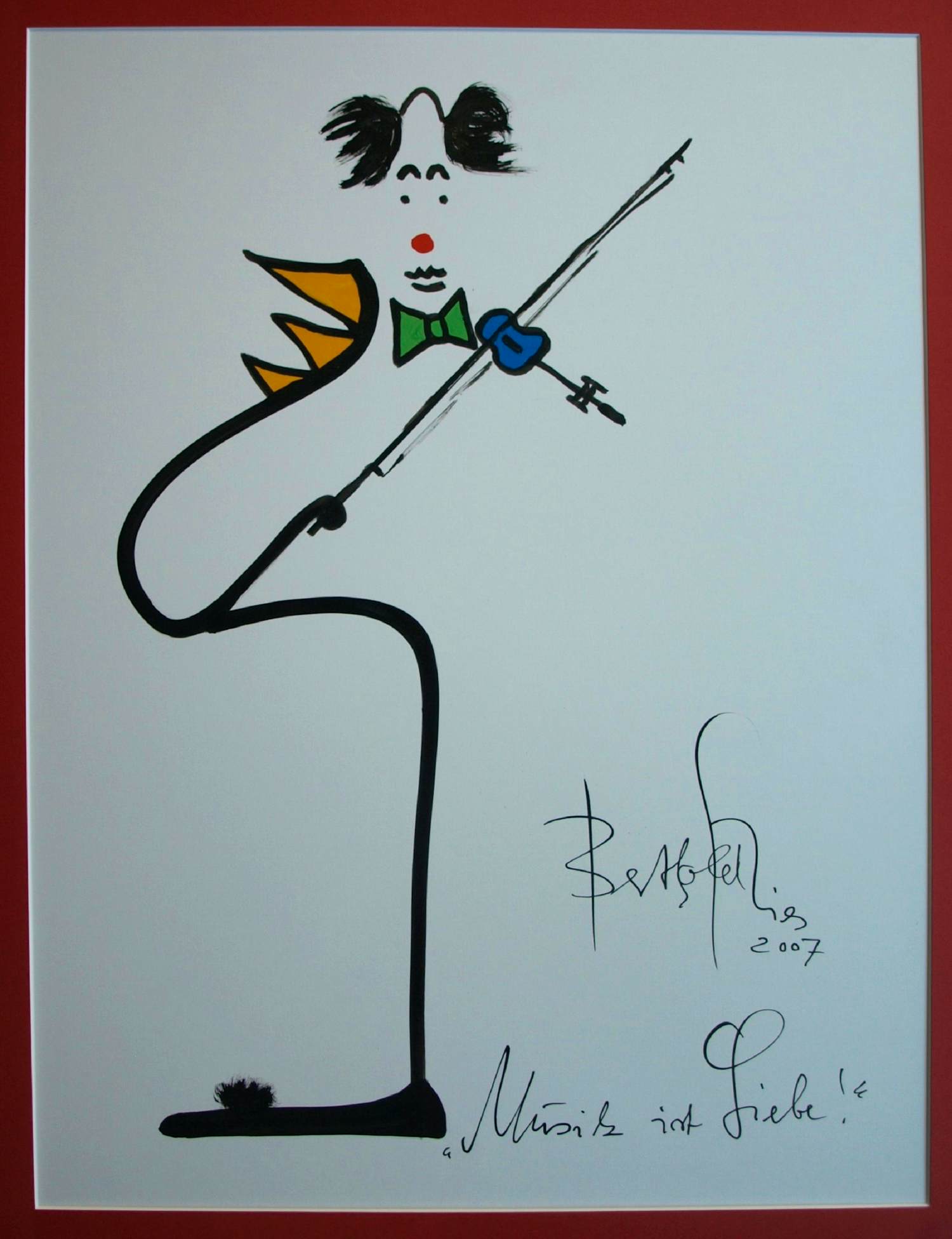 Berthold Spies - Gemengde techniek , Musik ist Liebe – Lijst, 74½ x 59½ cm - 2007 kaufen? Bieten Sie von 100!