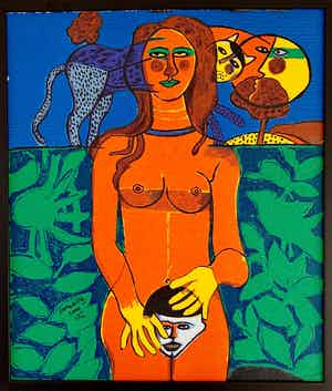 Corneille - TERRAGRAVURE - La Femme de la Bible - gesigneerd verkocht voor € 790!