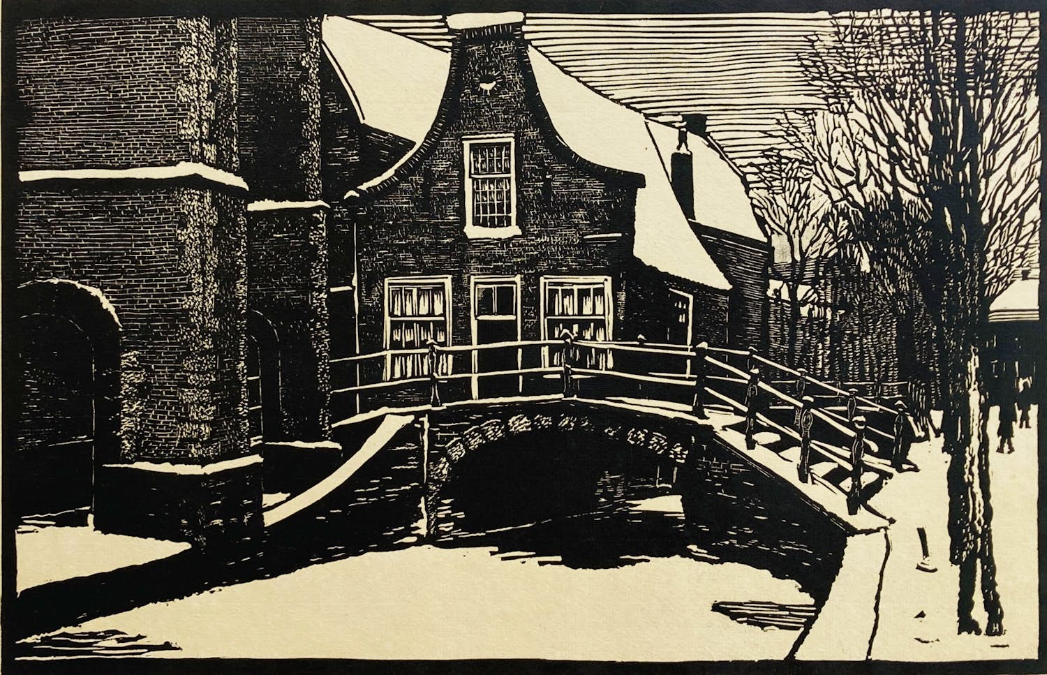 Jan Heesterman - Bruggetje rondom de Oude Kerk in Delft kopen? Bied vanaf 20!