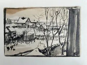 Dick Ket - Acht tekeningen van Dick Ket kopen? Bied vanaf 75!