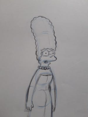 Matt Groening - The Simpsons, originele productie tekening Marge kopen? Bied vanaf 1!