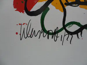 Peter Klashorst - Zeefdruk, titel. "Mad Cow ". kopen? Bied vanaf 35!