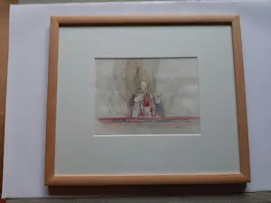 Alexander Lichtveld - Aquarel, Paus. kopen? Bied vanaf 40!