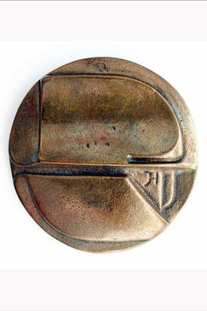 J.W. Victor Hollanders - Bronzen penning: Het woord op afstand, 1990 kopen? Bied vanaf 45!