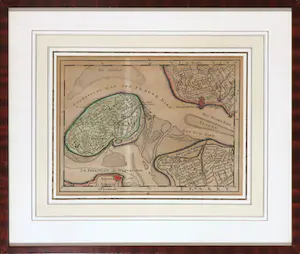 AcheterReinier Ottens - en Josua Ottens - Handgekleurde gravure, Kaart van 't Land van Flakke? Enchérissez de 50!