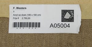 Frans Westers - Acryl op doek, Zonder titel (Zeer groot) kopen? Bied vanaf 1!