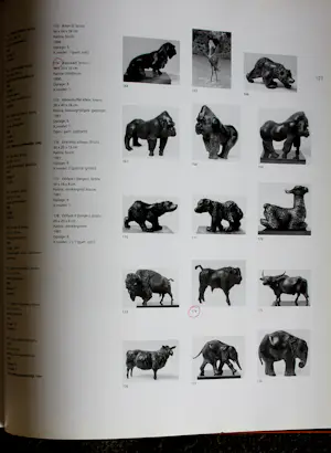 Hetty Heyster - Bronzen sculptuur: Bizon kalf - 1990 + boek (beeld staat in boek) kopen? Bied vanaf 1250!