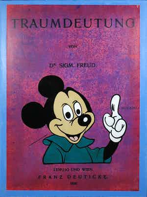 Jan Bollaert - Gemengde techniek op board, Traumdeutung Red (Groot) verkocht voor € 70!